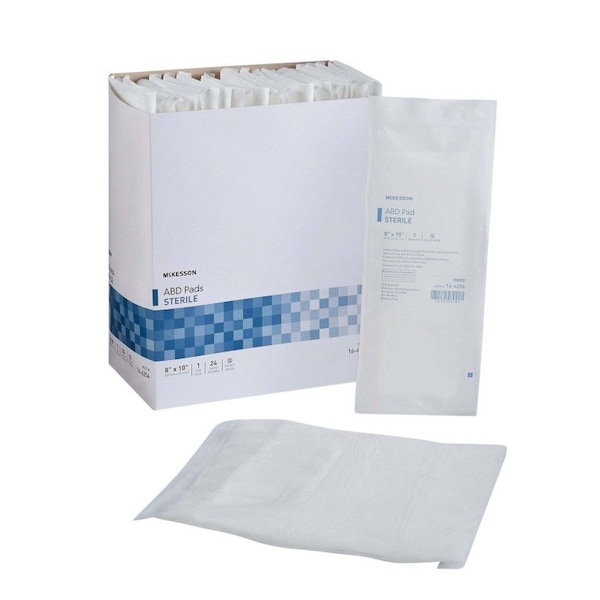 Mckesson Sterile Abdominal Pad, 8 x 10 Inch, 24PK 16-4254 - main